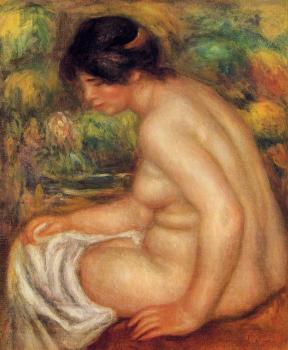 Pierre Auguste Renoir : Seated Nude in Profile, Gabrielle